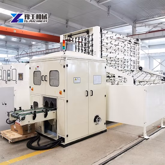 Máquina de fazer papel higiênico automática de alta velocidade para pequenas empresas Linha completa com máquina de corte e rebobinagem