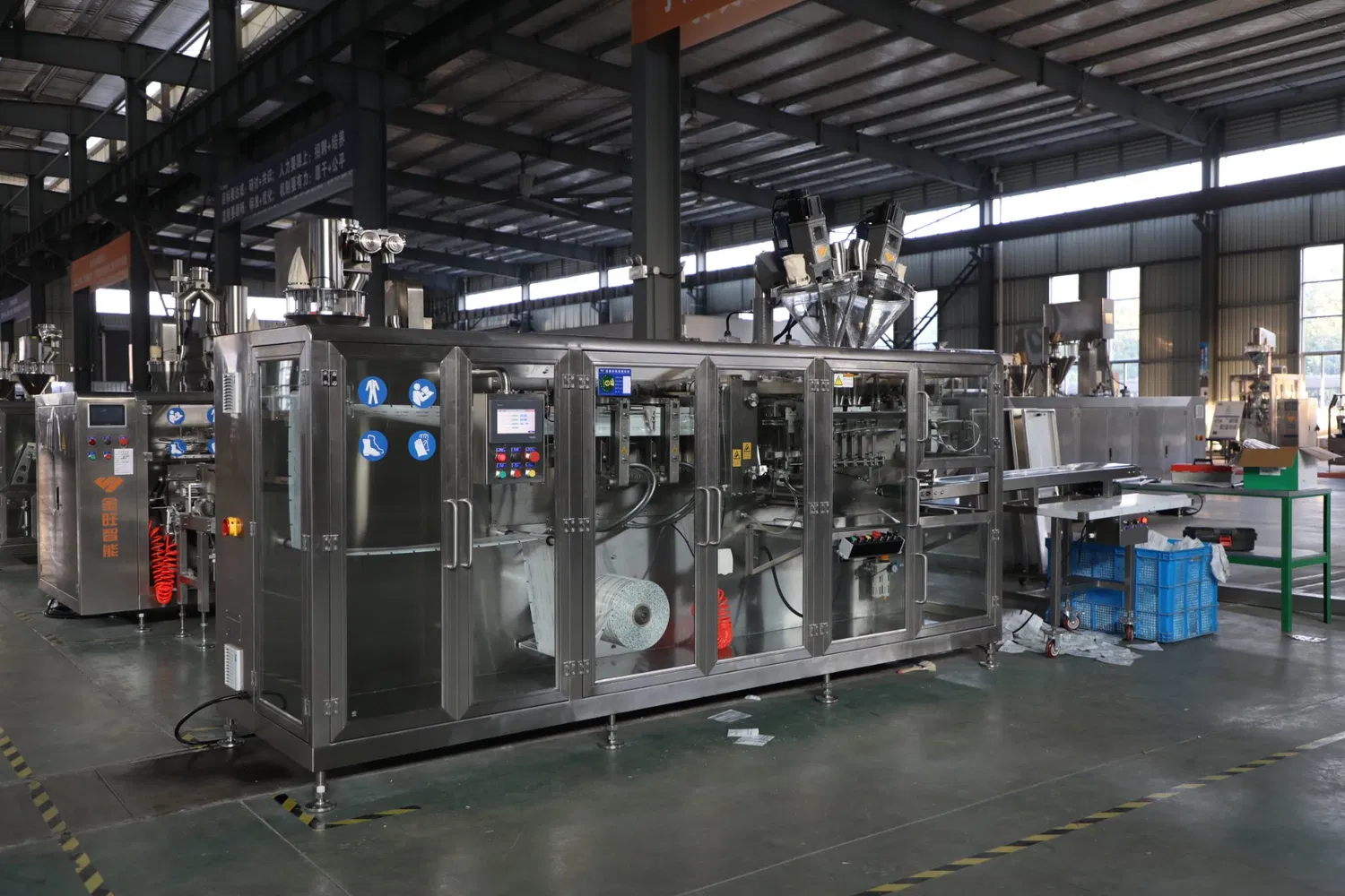 Embalagem automática horizontal para alimentos com zíper Máquina de embalagem rotativa pré-fabricada Doypack