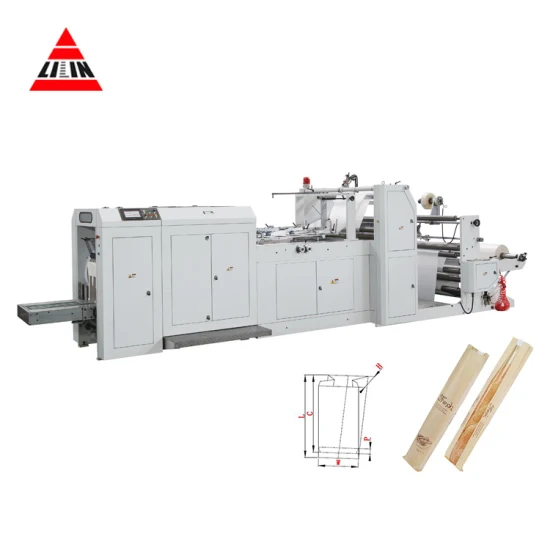 Lsd-700+Lst-41100r Máquina de fazer sacos de papel Kraft para impressão flexográfica automática de alta velocidade com CE