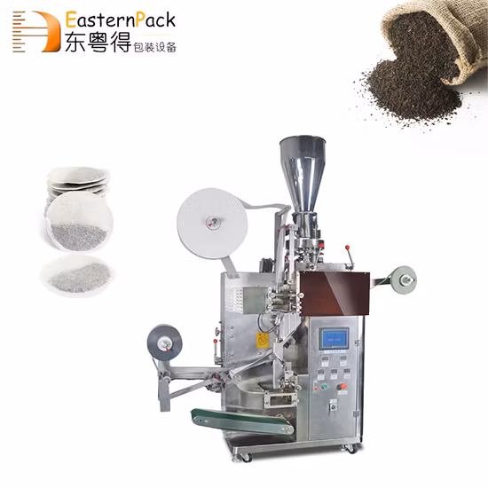 Máquina de embalagem automática completa para fazer saquinhos de chá para saquinhos de chá DIP Máquina de embalar saquinhos de café por gotejamento de nylon Pirâmide Máquina de embalar saquinhos de chá triangulares
