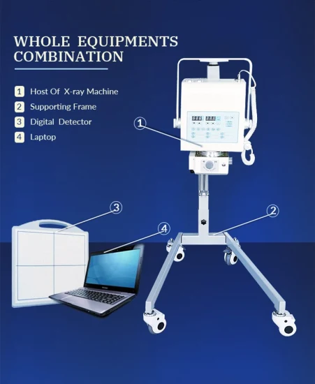 Instrumento médico hospitalar My-D019A Equipamento de raio X digital portátil