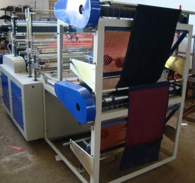 Máquina para fazer sacolas com rodinhas de alta quantidade para camisetas/bolsas planas